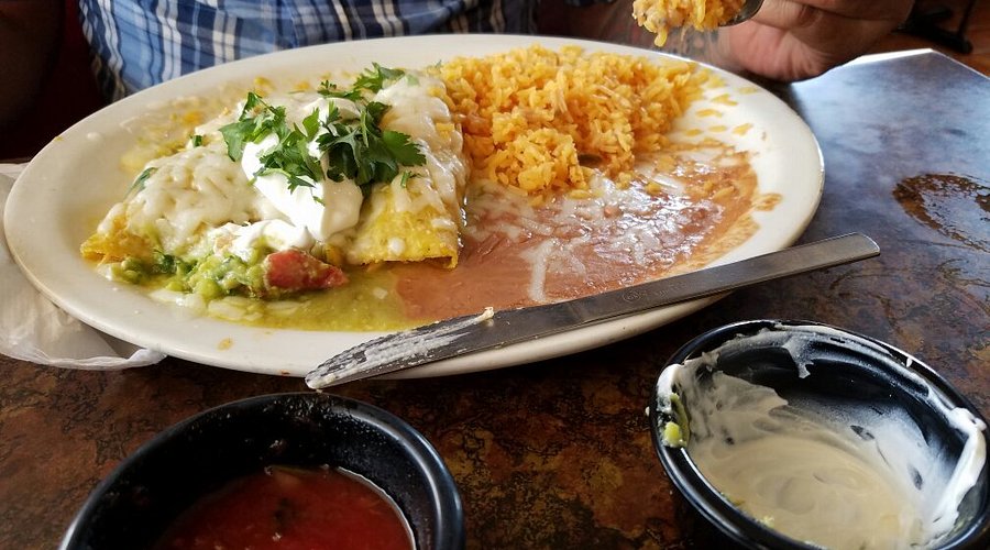Maria's Mexican Restaurant signature dishes Enchiladas SupremasFajitasCheese Dip﻿﻿